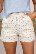floral-print-pocket-denim-shorts