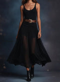boho-western-black-stretchy-maxi-dress-with-sheer-skirt
